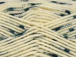 Sale Sock Yarn Koyu yeşil Krem