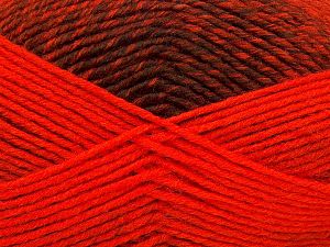 Sale Self-Striping Turuncu Koyu Kahverengi
