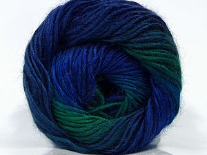 Sale Self-Striping Turkuaz Mor Yeşil