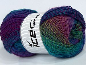 Sale Self-Striping Turkuaz Mor Yeşil Altın