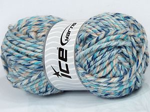 Sale Self-Striping Beyaz Mavi Tonları Bej