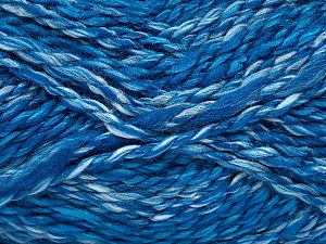 Sale Self-Striping Beyaz Mavi Tonları