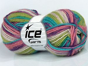 Sale Sock Yarn Turkuaz Mor Pembe Yeşil
