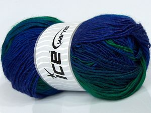 Sale Self-Striping Mor Yeşil Mavi