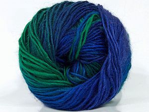 Sale Self-Striping Mor Yeşil Mavi