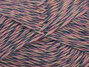 Sale Self-Striping Pembe Gri Deve Tüyü Mavi