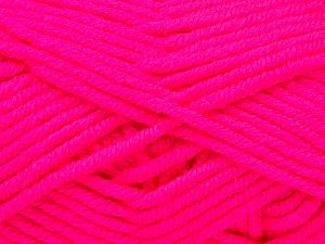 Düz İplilkler Neon Pembe
