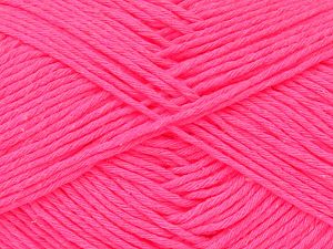 Natural Cotton Worsted Neon Pembe