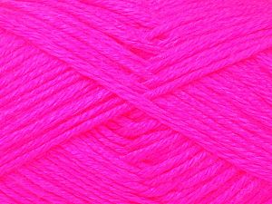 Düz İplilkler Neon Pembe