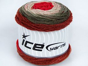 Cakes Wool Kırmızı Haki Bakır Bej
