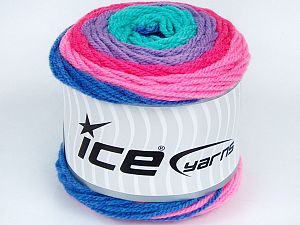 Cakes Wool Turkuaz Pembe tonları Leylak