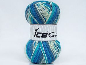 Sale Sock Yarn Turkuaz Mavi Tonları