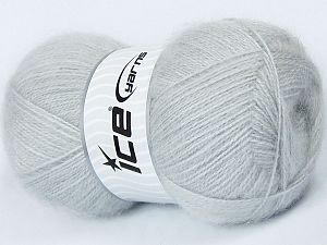 Mohair Pastel Açık Gri