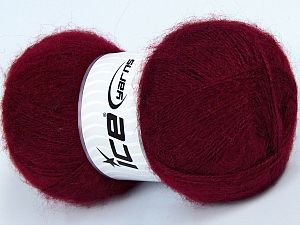 Mohair Pastel Bordo