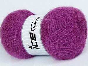 Mohair Pastel Koyu Orkide