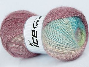 Mohair Pastel Turkuaz Yeşil Krem Bordo