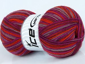 Elite Sock Mor Turuncu Açık Mürdüm Kahverengi