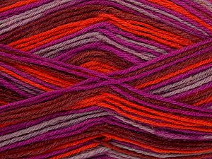 Elite Sock Mor Turuncu Açık Mürdüm Kahverengi