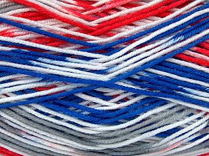 Sale Self-Striping Beyaz Kırmızı Gri Mavi