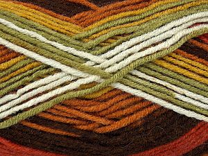 Sale Self-Striping Yeşil Tonları Altın Bakır Kahverengi