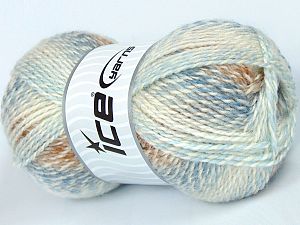 Sale Self-Striping Krem Tonları Kahverengi Bebe Mavisi