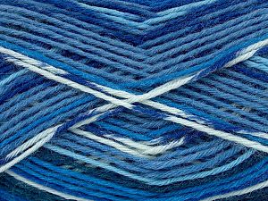 Sale Sock Yarn Mavi Tonları