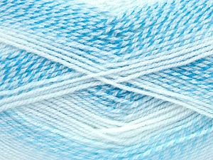 Sale Self-Striping Beyaz Mavi Tonları
