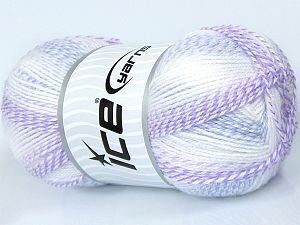 Sale Self-Striping Beyaz Leylak Tonları
