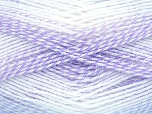 Sale Self-Striping Beyaz Leylak Tonları