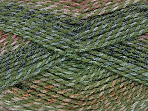 Sale Self-Striping Pembe Gri Yeşil