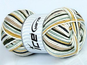 Sale Self-Striping Beyaz Yeşil Deve Tüyü Siyah Bej