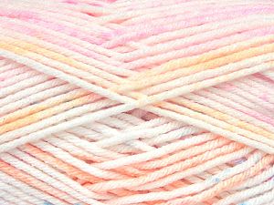 Sale Self-Striping Sarı Beyaz Pembe Turuncu Mavi