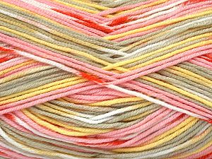 Sale Self-Striping Sarı Beyaz Pembe Açık Haki Altın