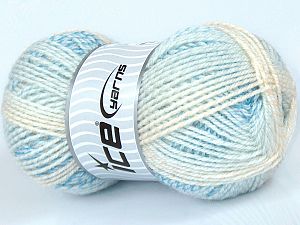 Sale Self-Striping Krem Tonları Mavi Tonları