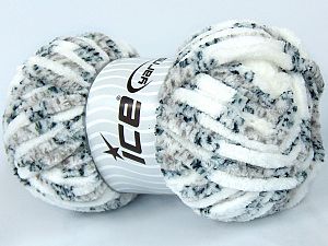 Chenille Tweed Beyaz Gri Tonları