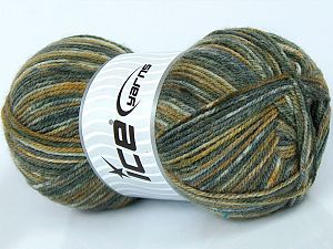 Sale Self-Striping Beyaz Yeşil Tonları