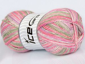 Sale Self-Striping Beyaz Pembe Leylak Yeşil