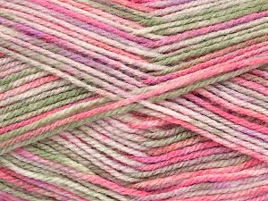 Sale Self-Striping Beyaz Pembe Leylak Yeşil