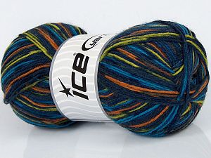 Elite Sock lacivert Yeşil Altın Mavi