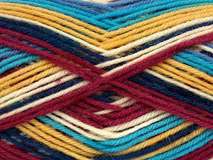 Sale Sock Yarn Sarı Tonları Turkuaz Leylak Bordo Tonları