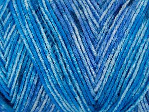 Sale Self-Striping Leylak Mavi Tonları