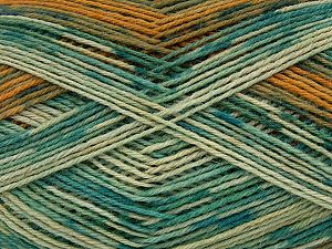 Multicolor Sock Yeşil Tonları Altın