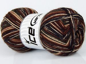 Multicolor Sock Haki Krem Kahverengi Tonları