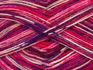 Multicolor Sock Pembe tonları Leylak Krem