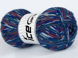 Multicolor Sock Krem Bakır Mavi Tonları