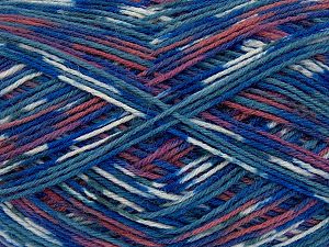 Multicolor Sock Krem Bakır Mavi Tonları