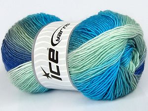 Sale Self-Striping Mor Yeşil Tonları Mavi Tonları