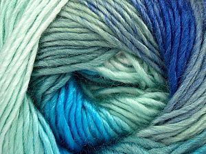 Sale Self-Striping Mor Yeşil Tonları Mavi Tonları