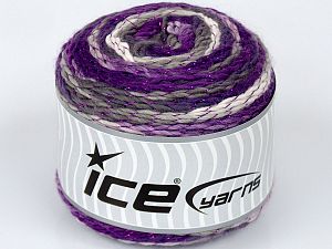 Sale Cakes Yarn Beyaz Mor Tonları Gri Tonları