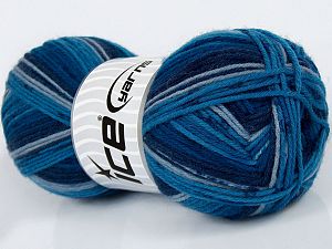Sale Sock Yarn Mavi Tonları